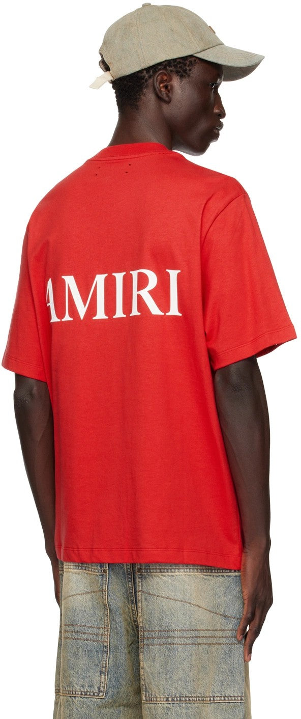 AMIRI MA CORE LOGO RED T-SHIRT
