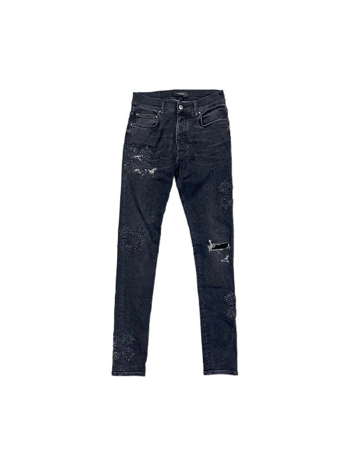 AMIRI MA CRYSTAL PATCHES SKINNY JEAN AMIRI The Hype Company