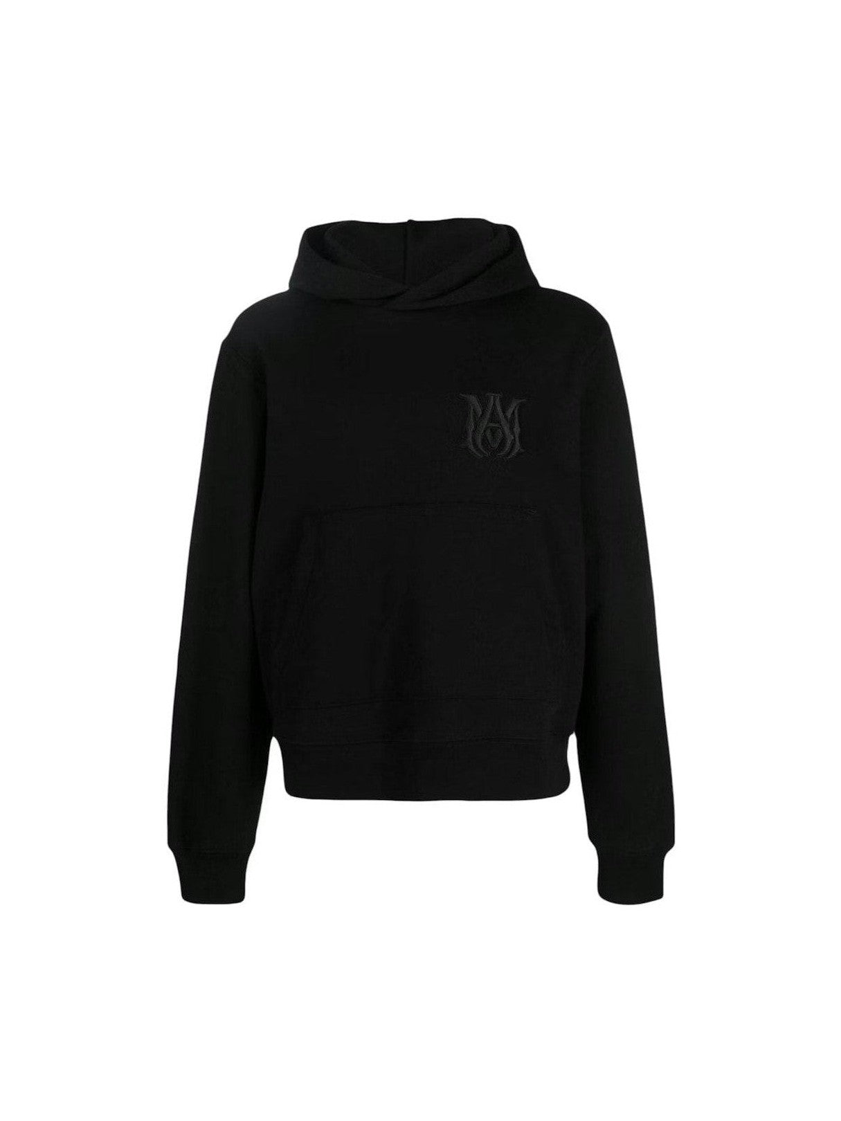 AMIRI MA EMBROIDERED OVERSIZED HOODIE BLACK