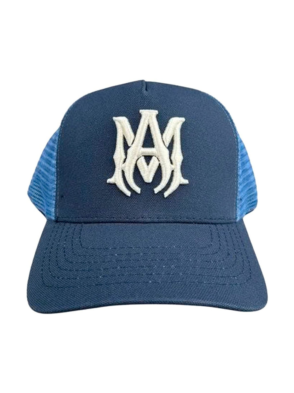 AMIRI MA LOGO TRUCKER HAT BLUE