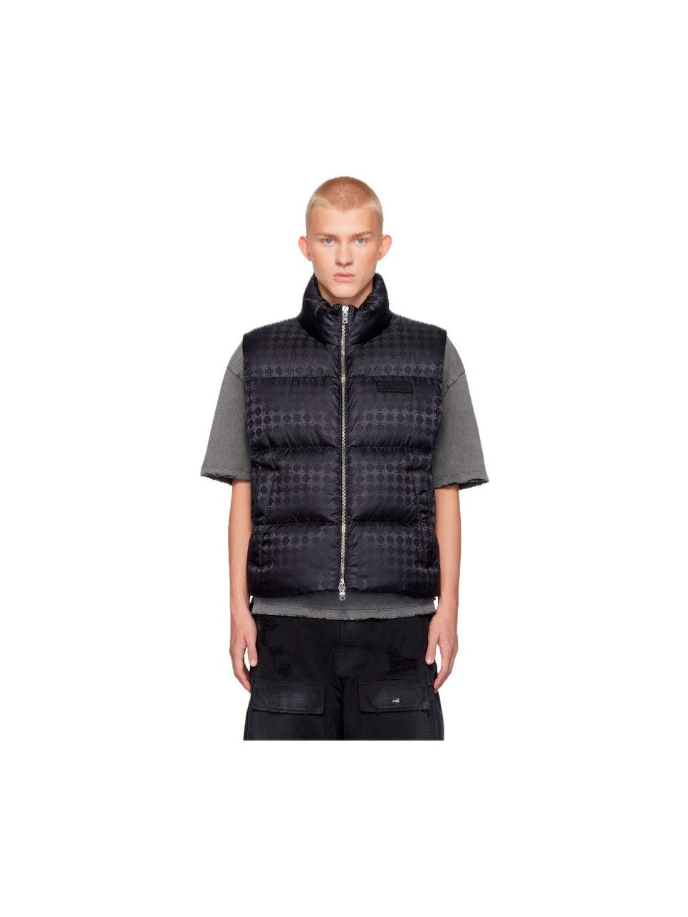 AMIRI MA QUAD JACQUARD CAMP LOGO BLACK VEST AMIRI The Hype Company