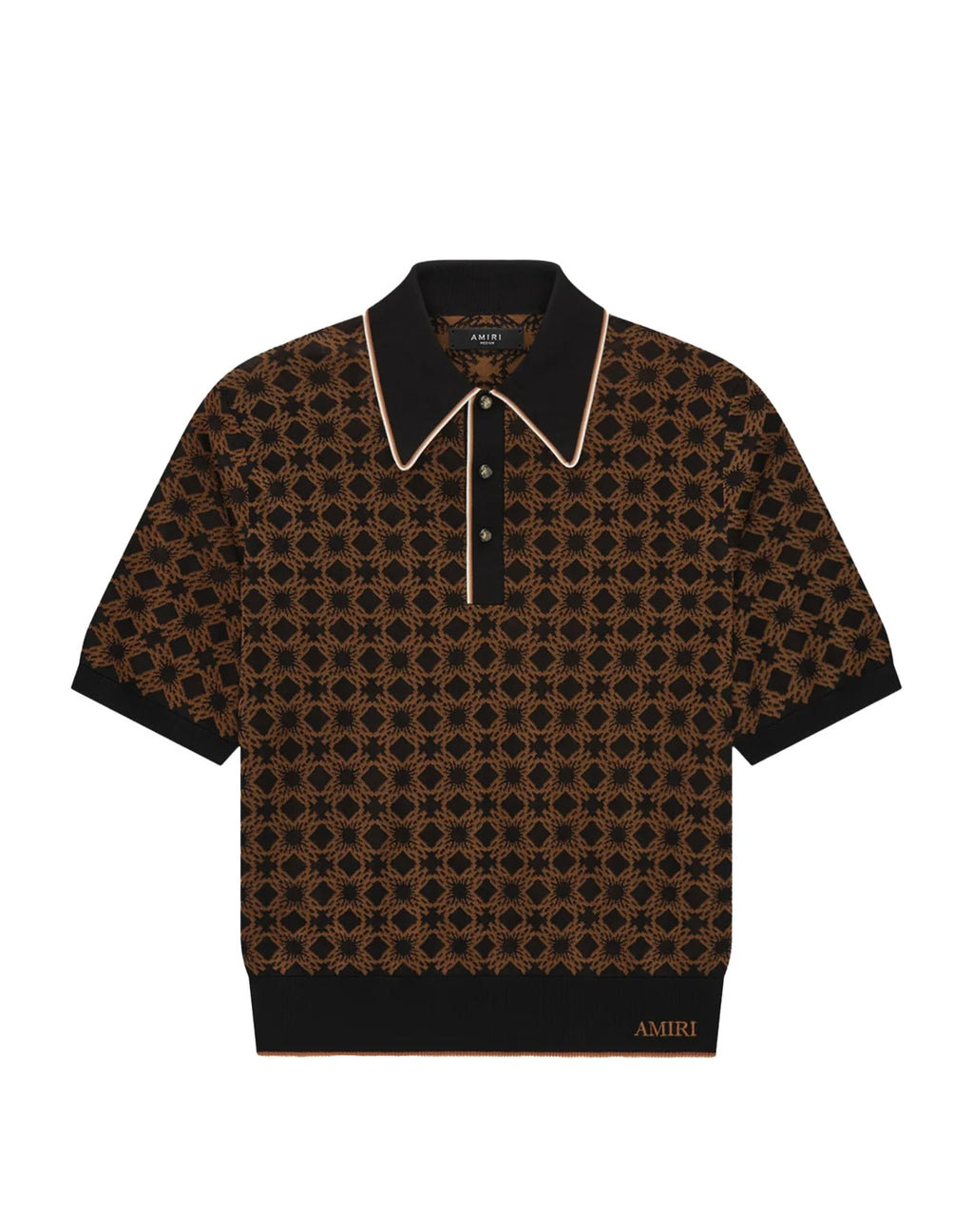 AMIRI MA QUAD POLO BROWN