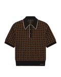 AMIRI MA QUAD POLO BROWN