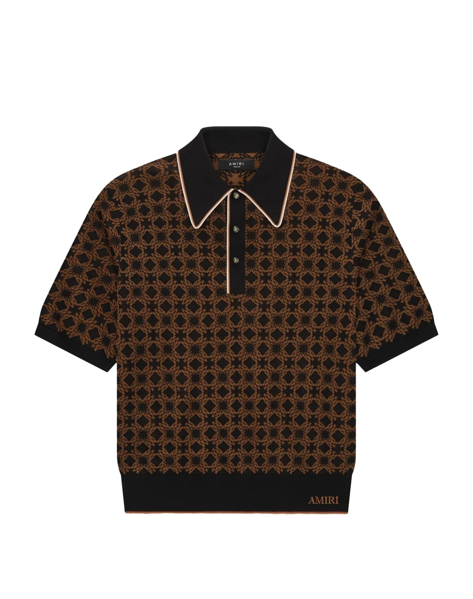 AMIRI MA QUAD POLO BROWN