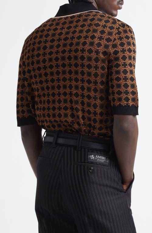 AMIRI MA QUAD POLO BROWN