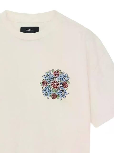 AMIRI NATURAL CRYSTAL OUT FOR TROUBLE T-SHIRT
