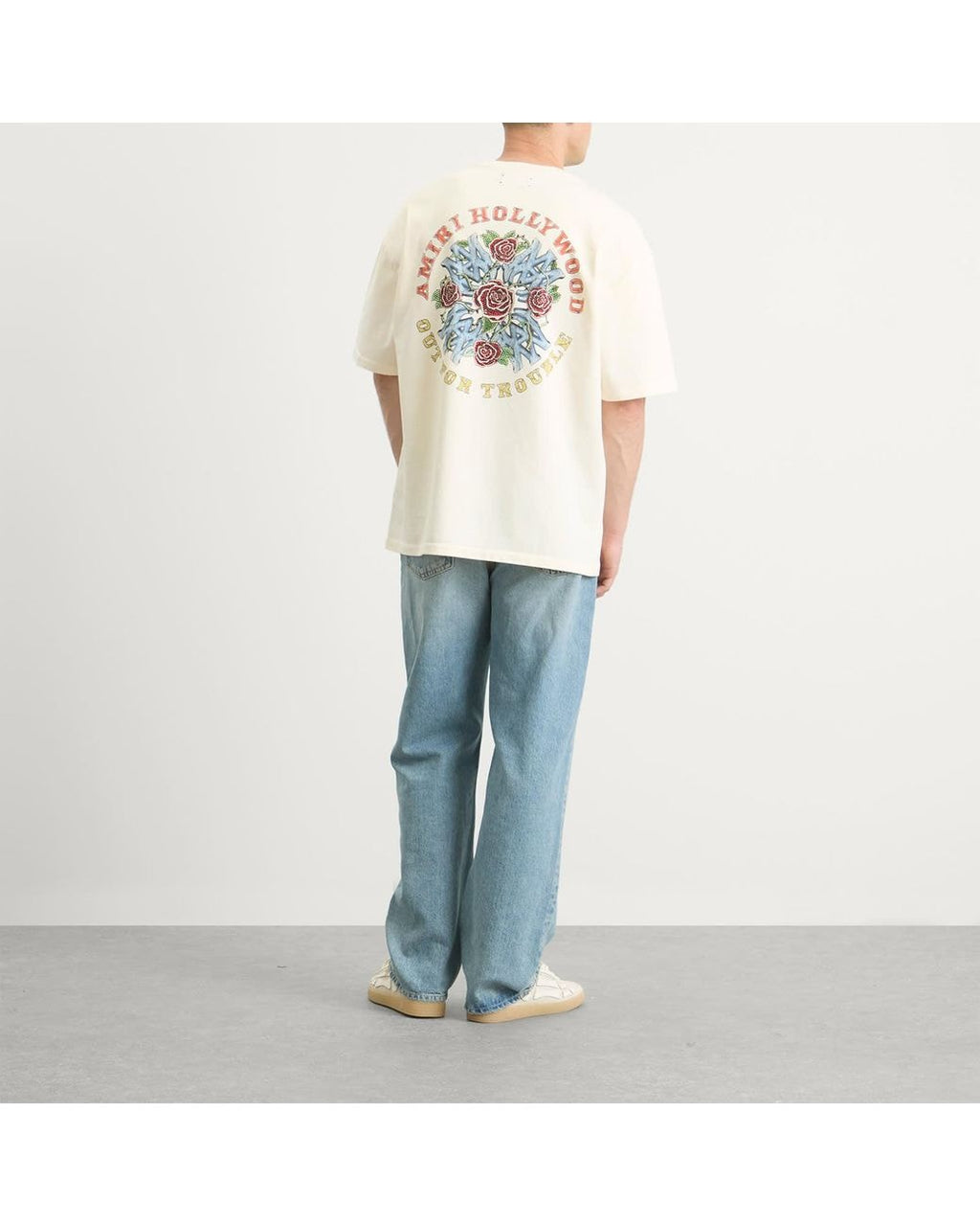 AMIRI NATURAL CRYSTAL OUT FOR TROUBLE T-SHIRT