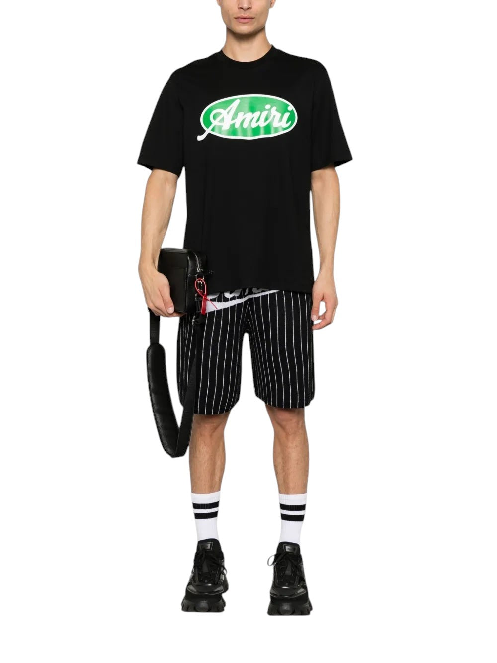 AMIRI OVAL LOGO T-SHIRT BLACK