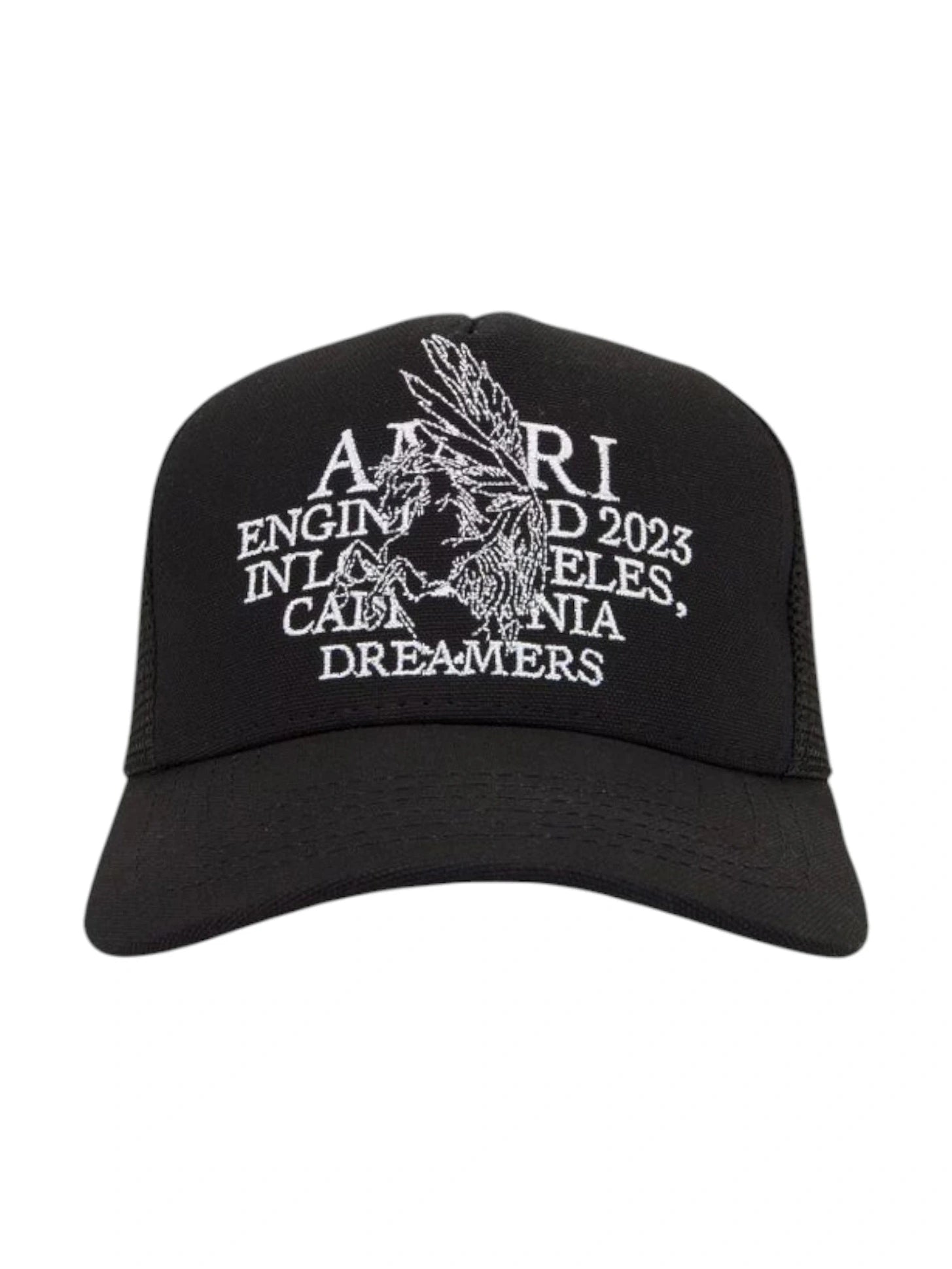 AMIRI PEGASUS TRUCKER HAT BLACK