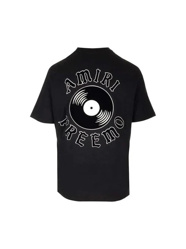 AMIRI PREEMO RECORDS TEE BLACK
