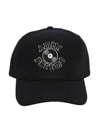 AMIRI PREEMO RECORDS TRUCKER HAT BLACK