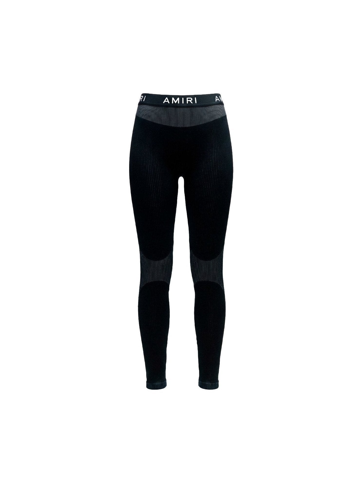 AMIRI RIBBED LEGGINGS BLACK