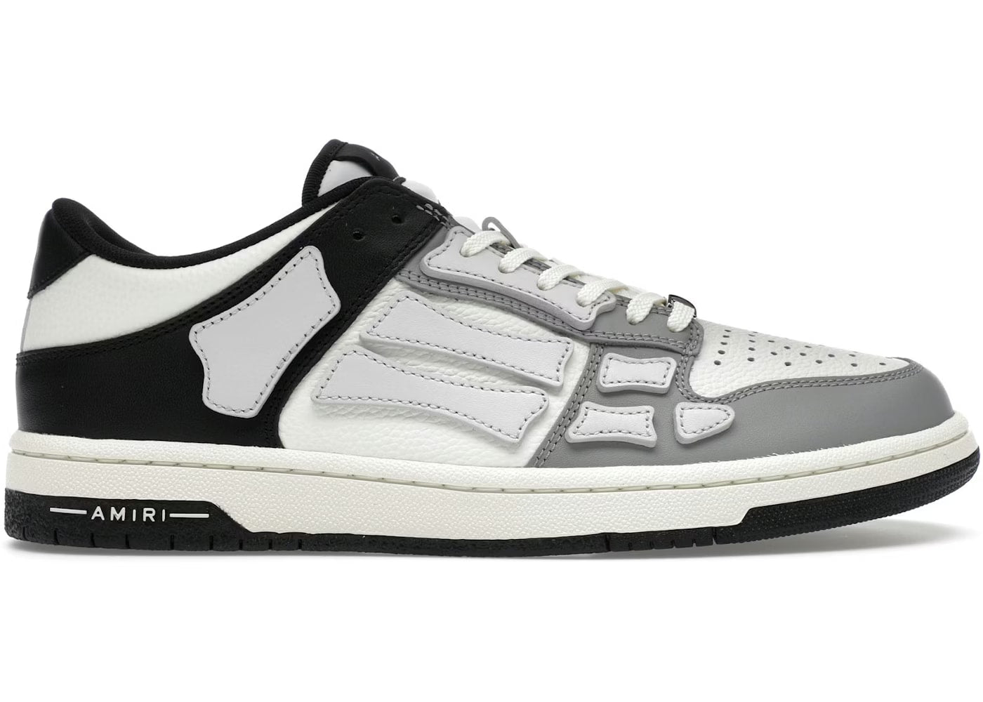 AMIRI SKEL LOW TOPS BLACK GREY
