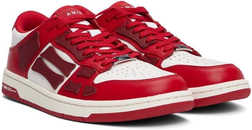 AMIRI SKEL TOP LOW RED WHITE BURGUNDY