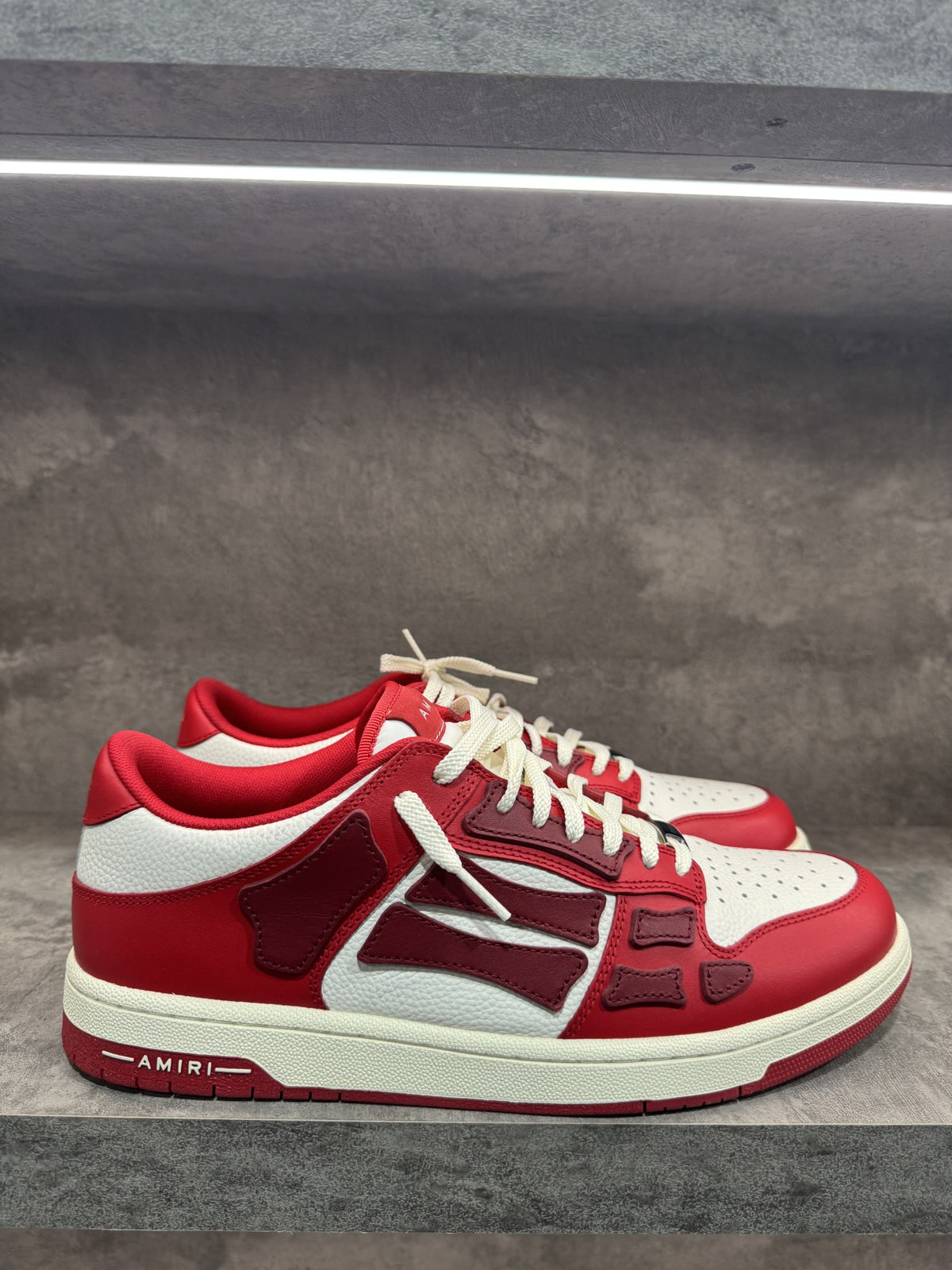 AMIRI SKEL TOP LOW RED WHITE BURGUNDY