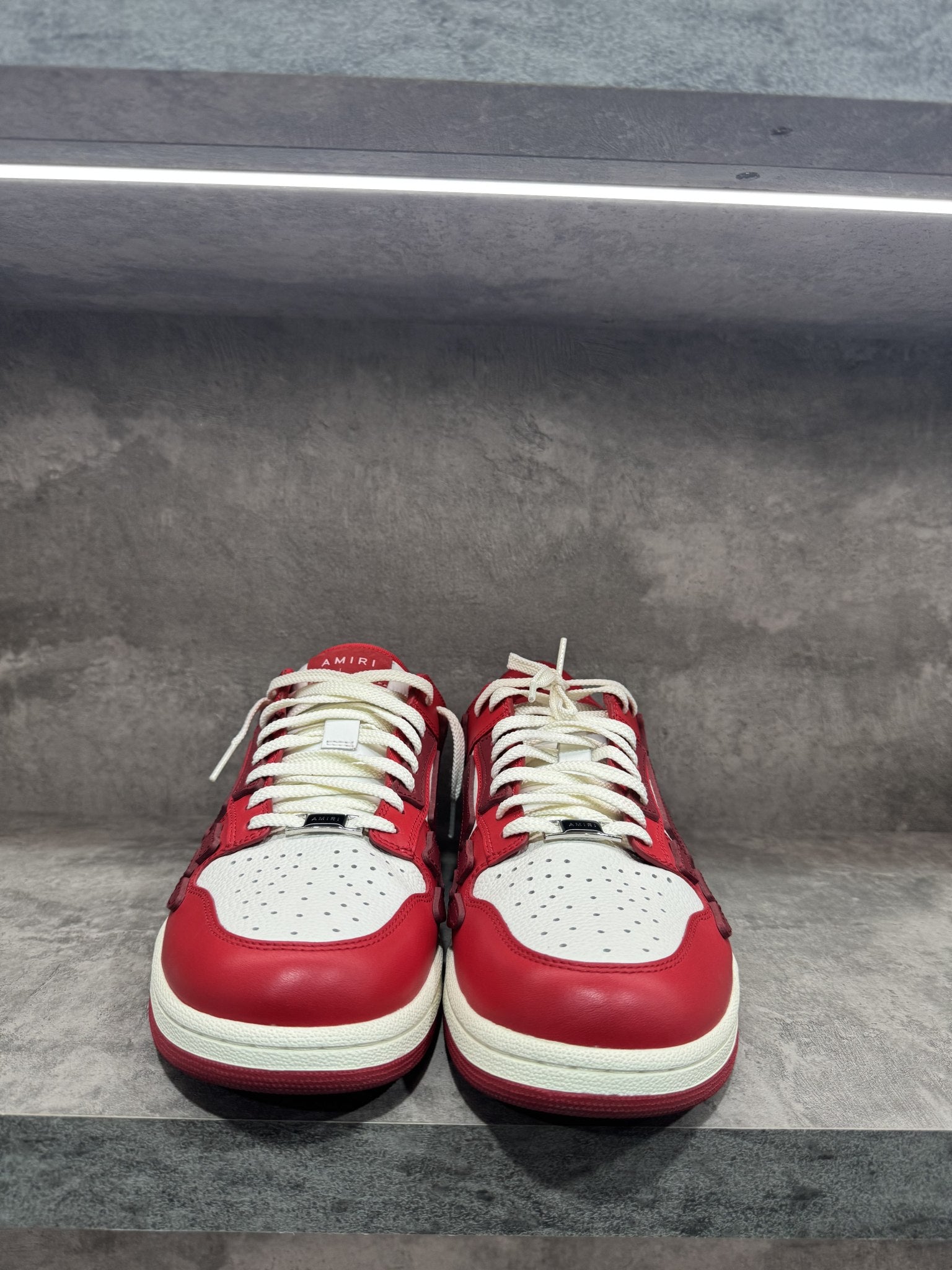 AMIRI SKEL TOP LOW RED WHITE BURGUNDY