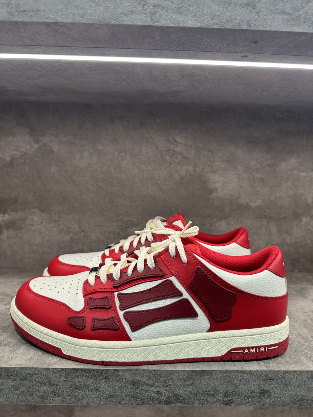 AMIRI SKEL TOP LOW RED WHITE BURGUNDY