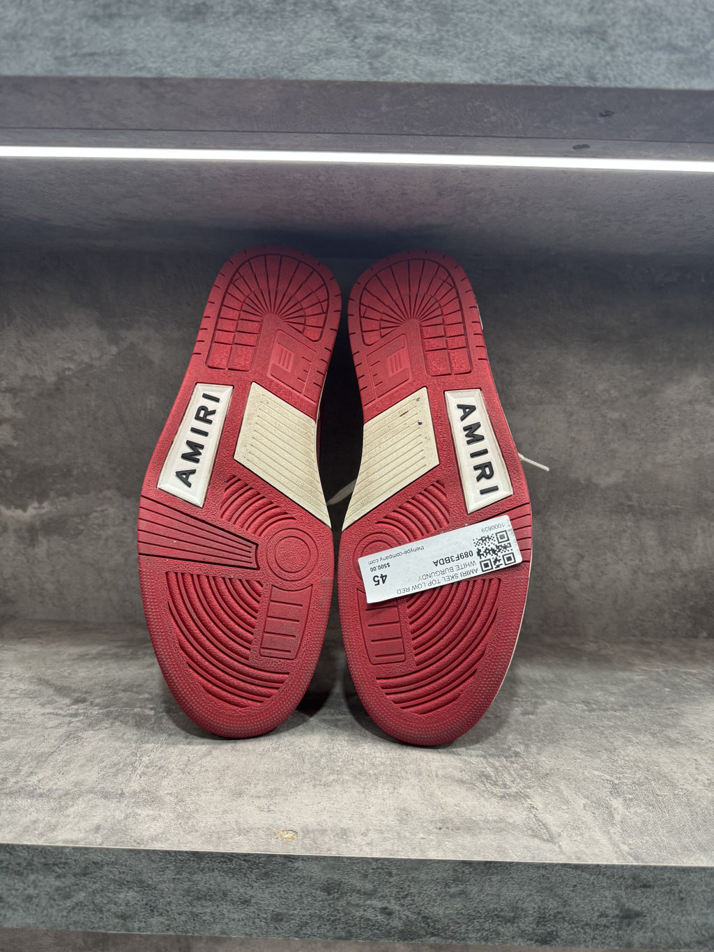 AMIRI SKEL TOP LOW RED WHITE BURGUNDY