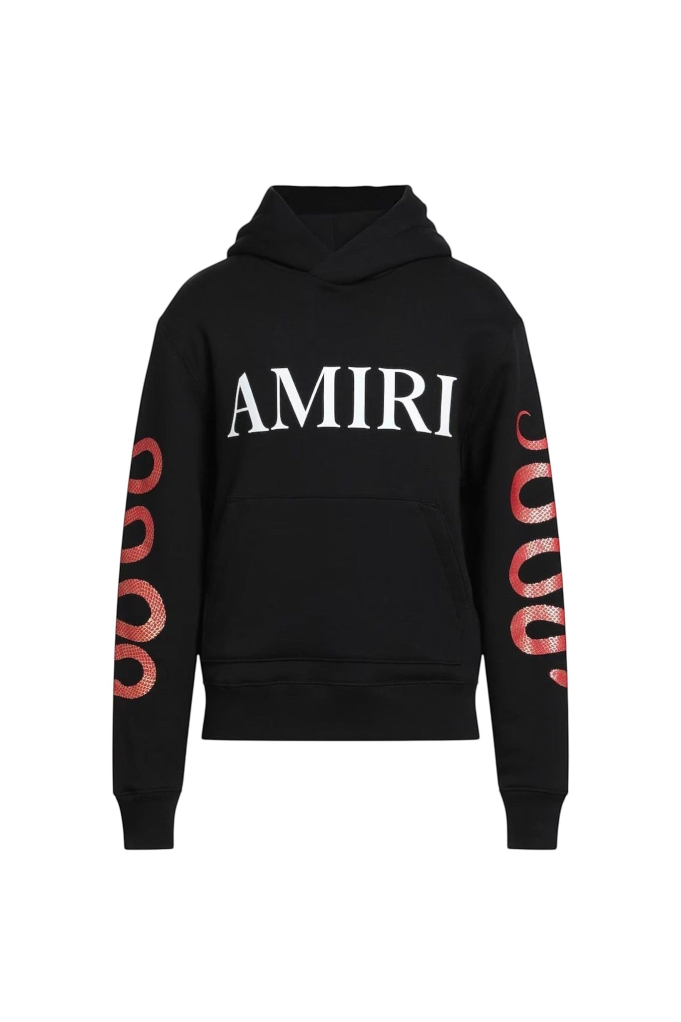 AMIRI SNAKE LOGO BLACK HOODIE