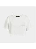 AMIRI STARBURST CROPPED T-SHIRT IVORY