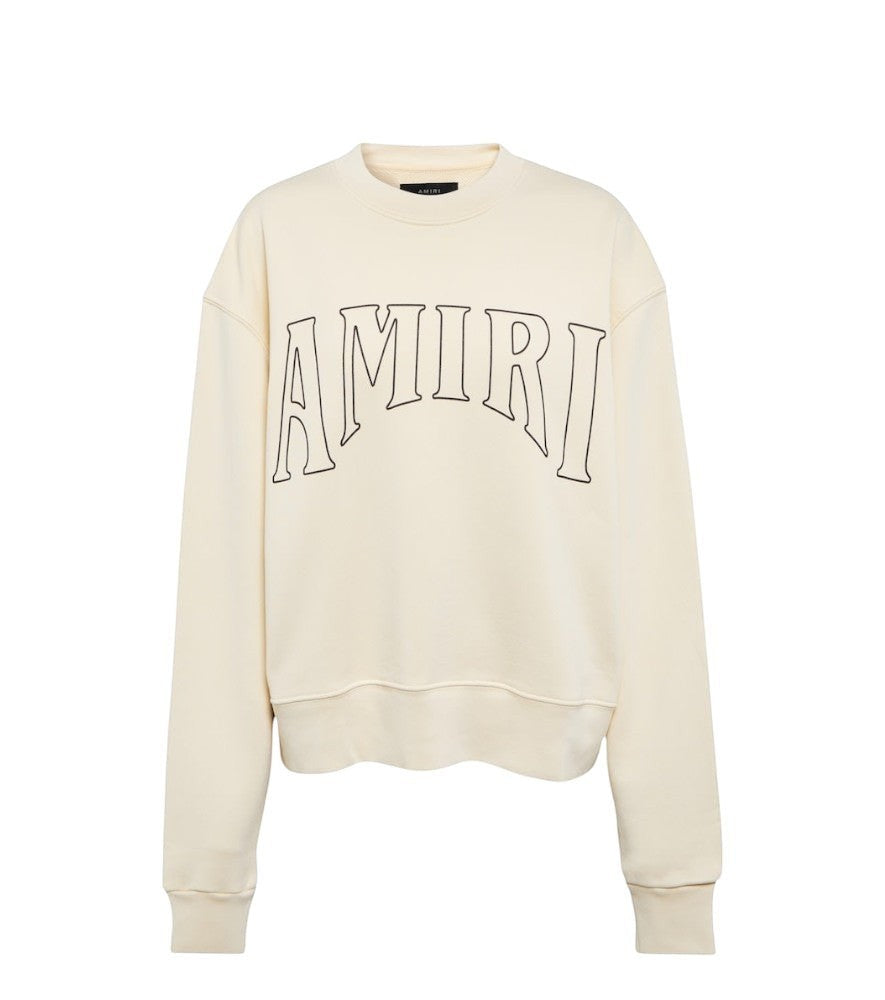 AMIRI SUN CREWNECK CREAM NUDE