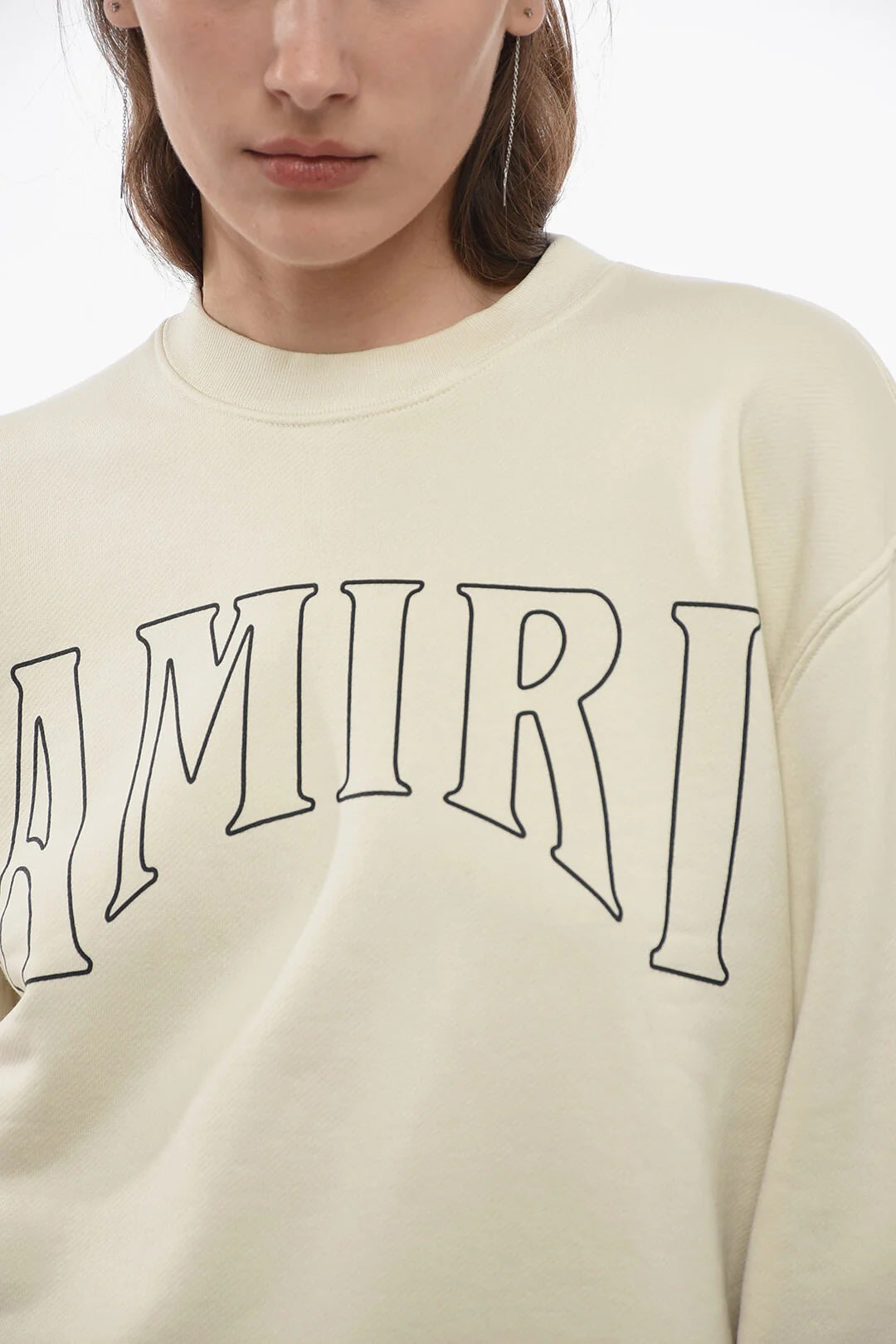 AMIRI SUN CREWNECK CREAM NUDE