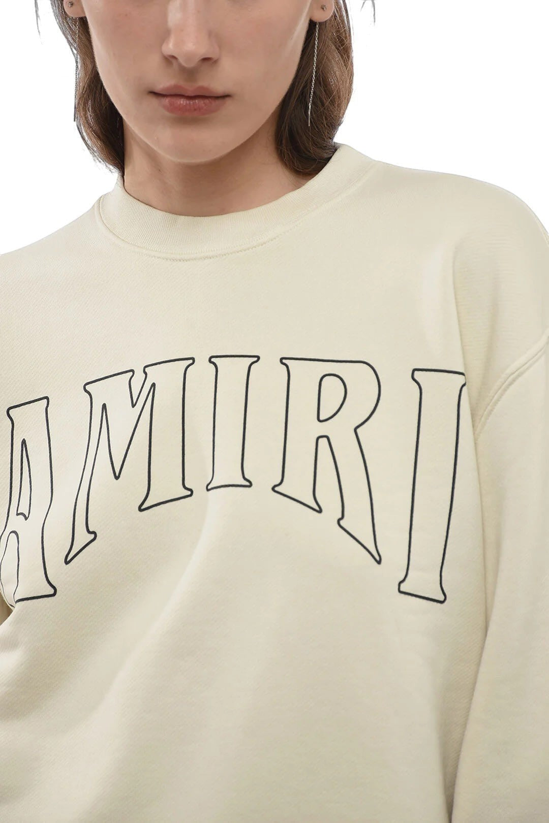 AMIRI SUN CREWNECK CREAM NUDE