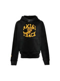 AMIRI TRACK EMBELLISHED HOODIE BLACK GREY WASHED AMIRI The Hype Company