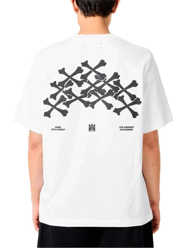 AMIRI WHITE AND BLACK LOS ANGELES BONES SHIRT AMIRI The Hype Company