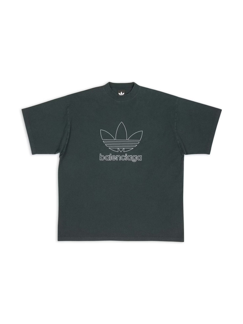BALENCIAGA ADIDAS GREEN OVERSIZED T-SHIRT