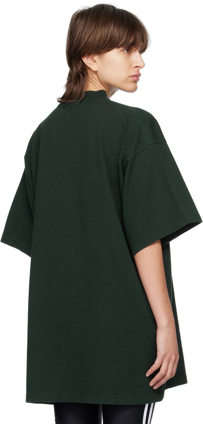 BALENCIAGA ADIDAS GREEN OVERSIZED T-SHIRT