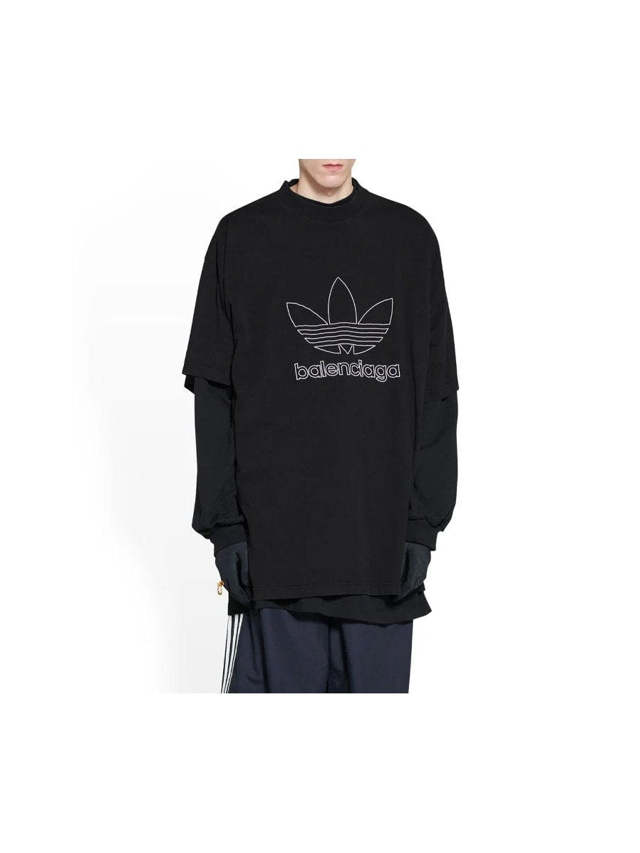 BALENCIAGA ADIDAS LOGO T-SHIRT BLACK BALENCIAGA The Hype Company