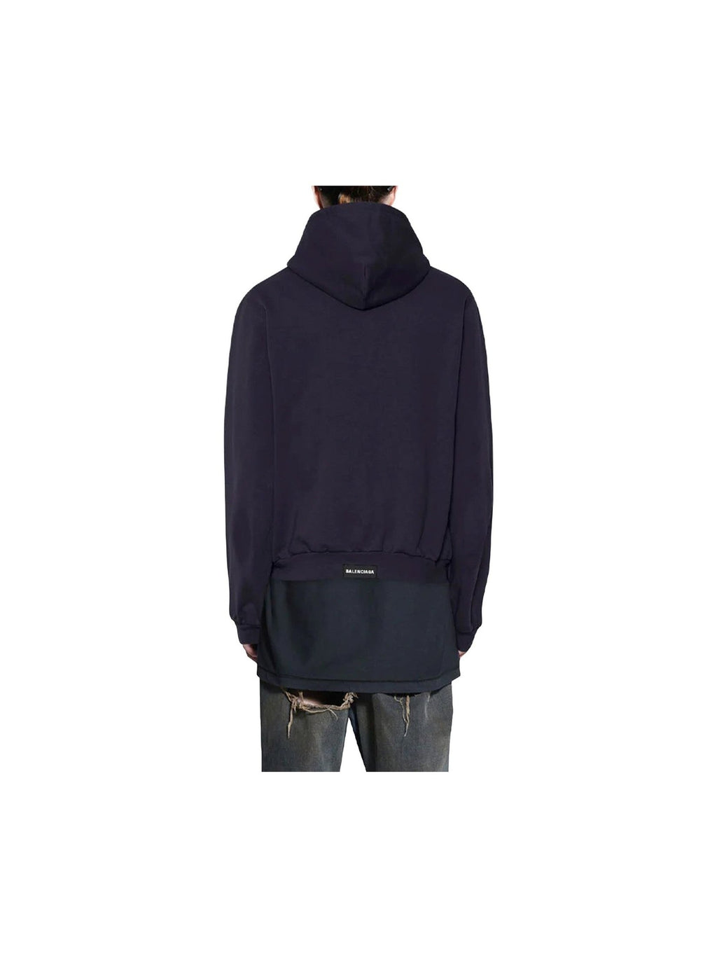 BALENCIAGA BAL TAB MOLLETON ZIP UP BLACK