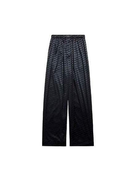 BALENCIAGA BB LOGO ALL BLACK NYLON PANTS BALENCIAGA The Hype Company