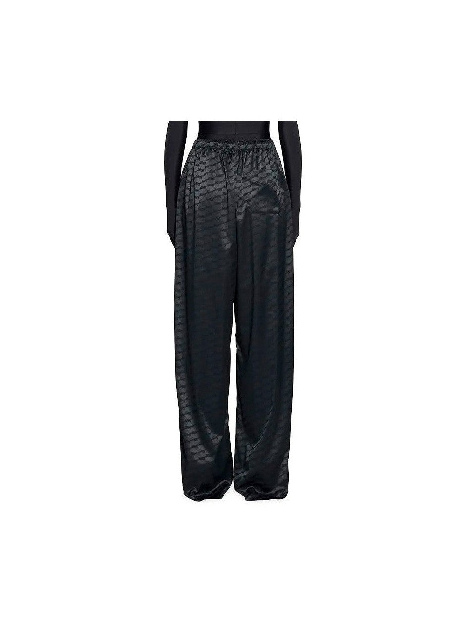 BALENCIAGA BB LOGO ALL BLACK NYLON PANTS BALENCIAGA The Hype Company