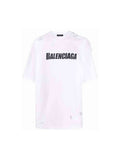 BALENCIAGA CAPS DESTROYED T-SHIRT WHITE