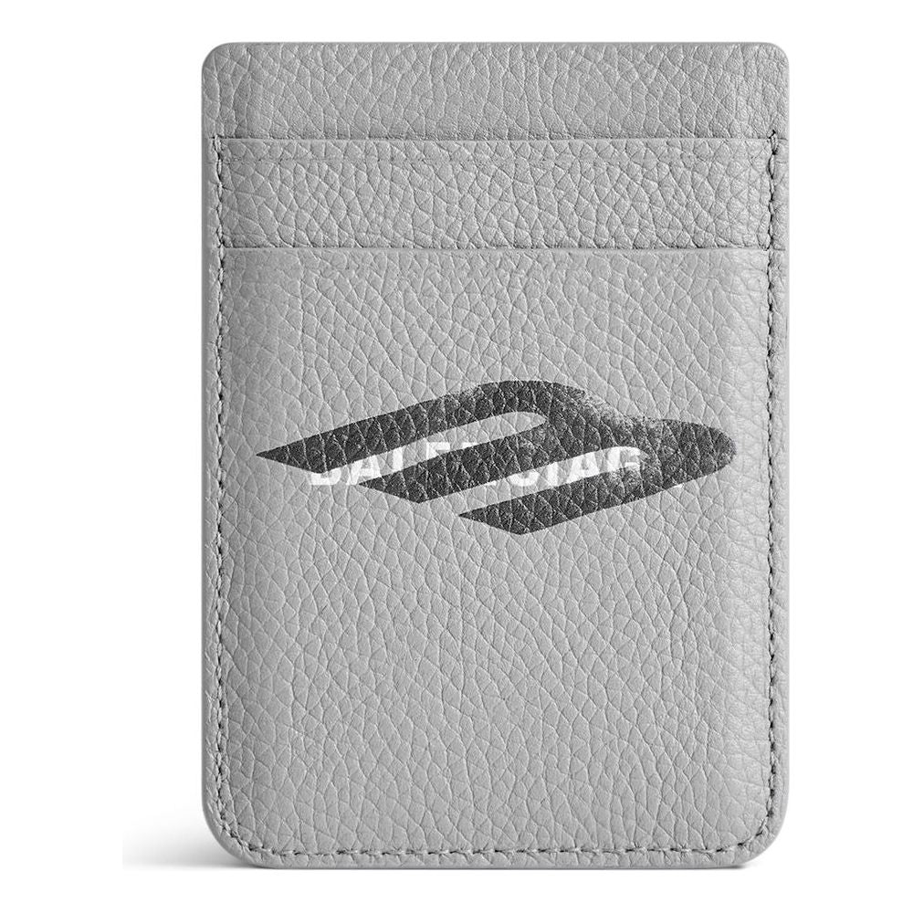 BALENCIAGA CASH MAGNET CARD HOLDER GREY