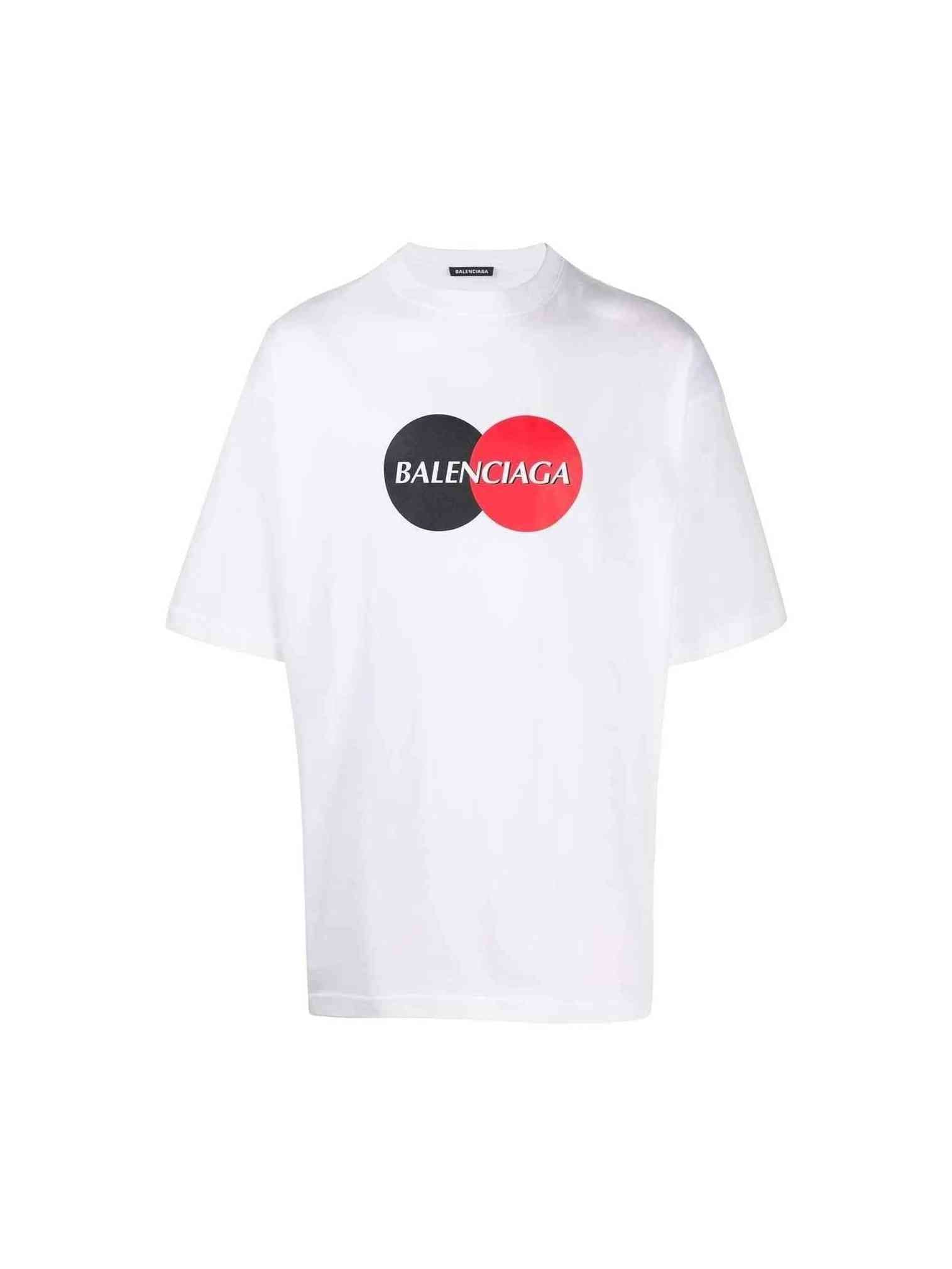 BALENCIAGA CIRCLE LOGO GRAPHIC T-SHIRT WHITE