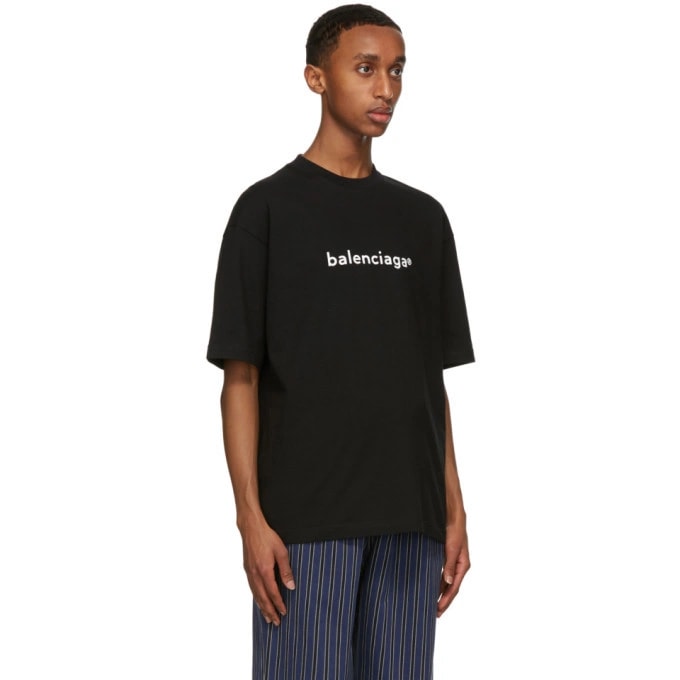 BALENCIAGA COPYRIGHT LARGE FIT T-SHIRT BLACK