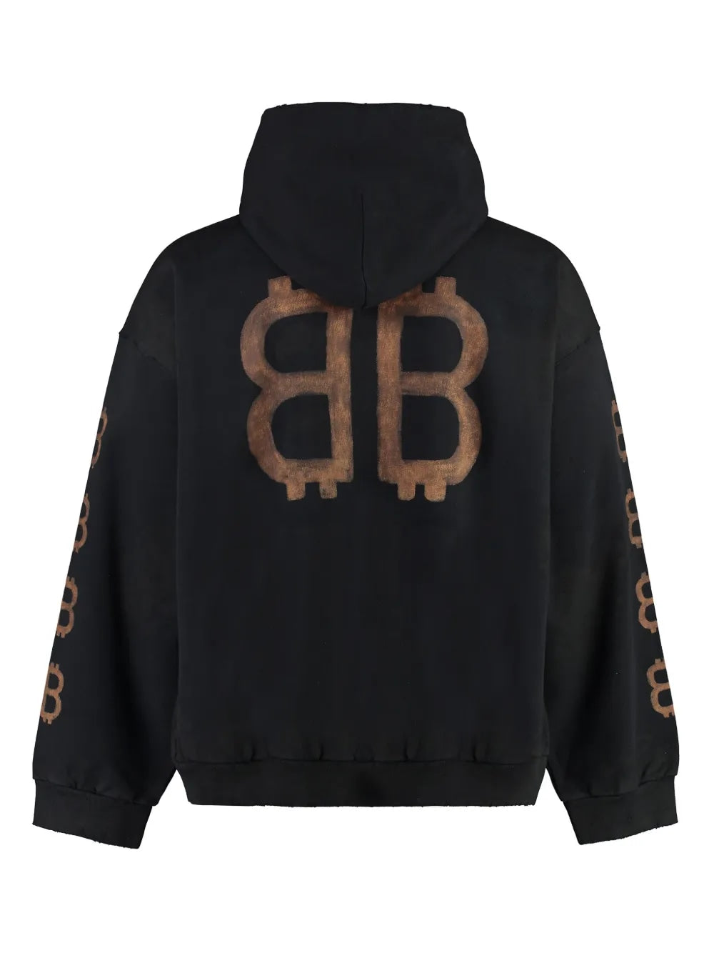 BALENCIAGA CRYPTO HOODIE BLACK