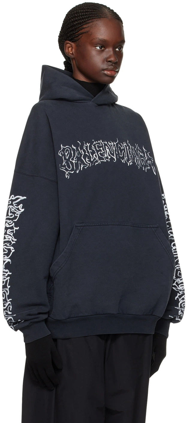BALENCIAGA DIY METAL HOODIE BLACK