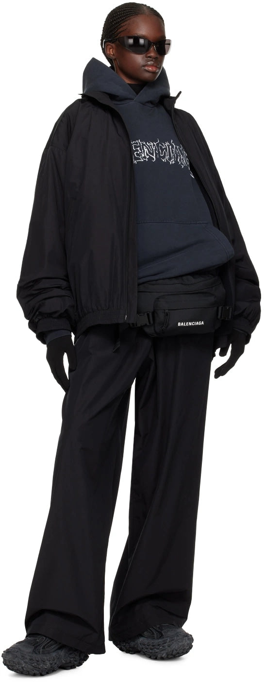 BALENCIAGA DIY METAL HOODIE BLACK
