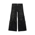 BALENCIAGA FLARED CARGO PANTS CONVERTIBLE BLACK