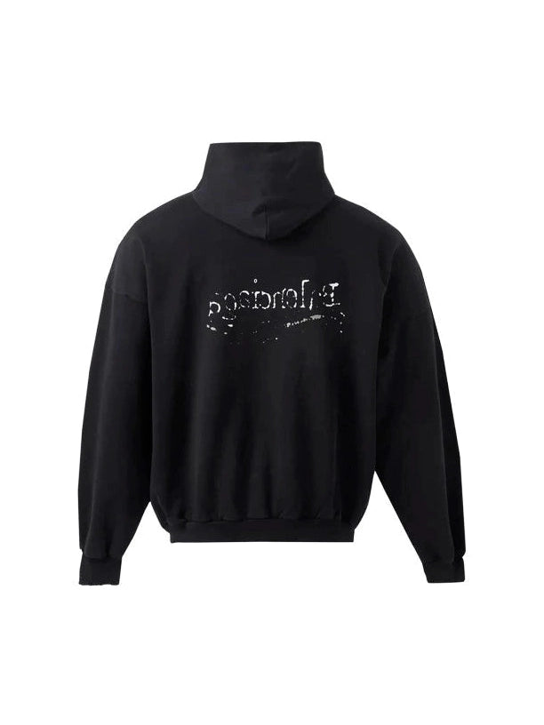 BALENCIAGA HOODIE DRAWN CAMPAIGN BLACK BALENCIAGA The Hype Company