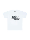 BALENCIAGA INK BB LOGO T SHIRT WHITE BALENCIAGA The Hype Company