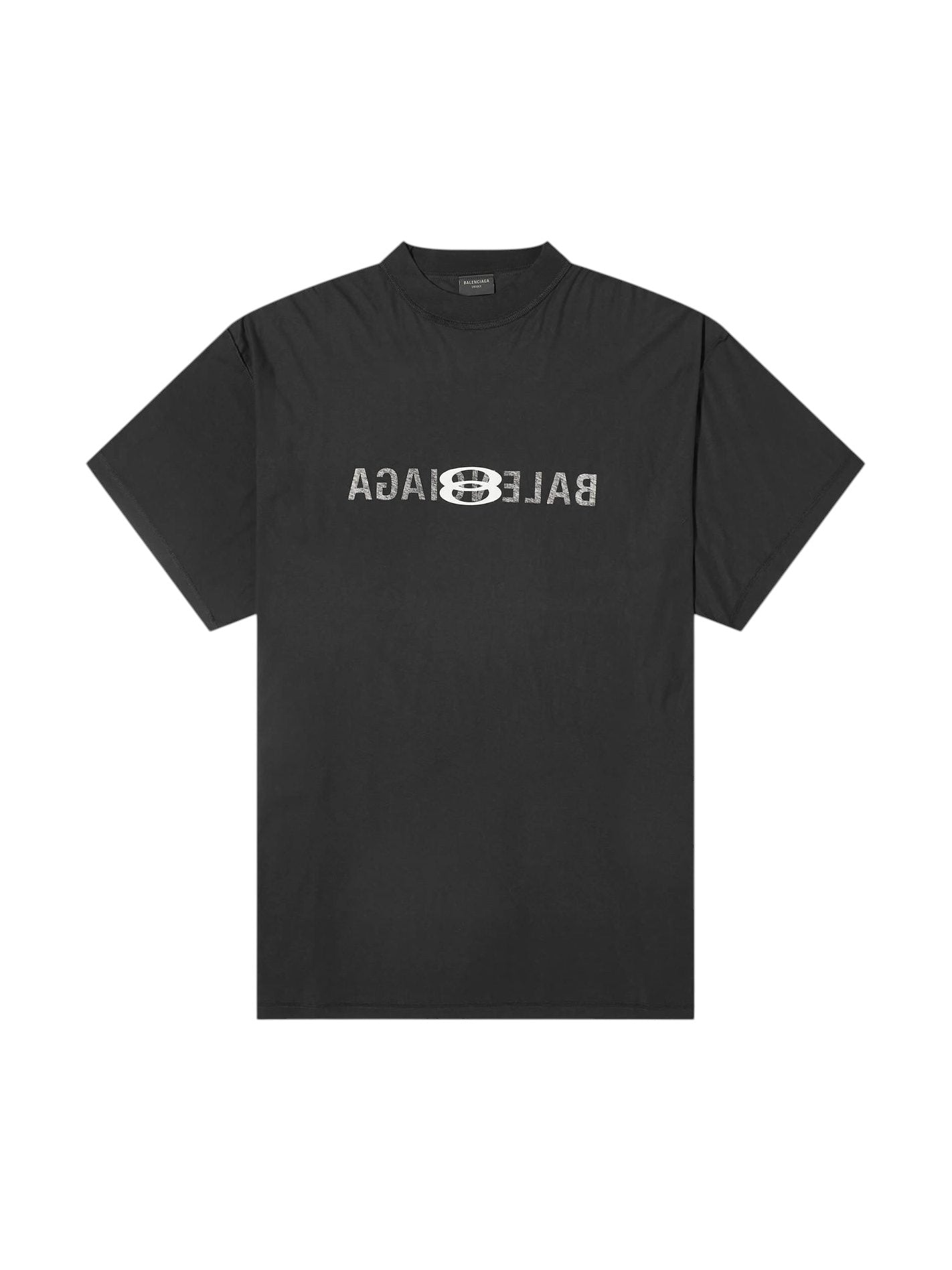 BALENCIAGA INSIDE OUT LOGO T-SHIRT BLACK