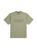 BALENCIAGA INSIDE OUT MILITARY GREEN T-SHIRT