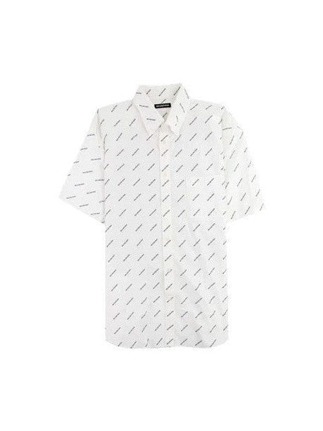 BALENCIAGA LOGOS ALL OVER SHIRT BALENCIAGA The Hype Company