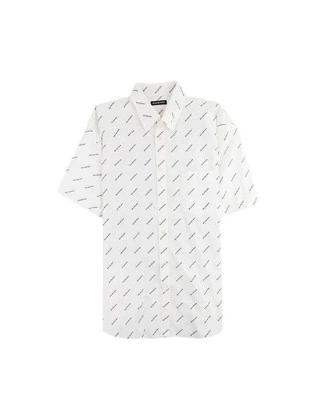 BALENCIAGA LOGOS ALL OVER SHIRT BALENCIAGA The Hype Company
