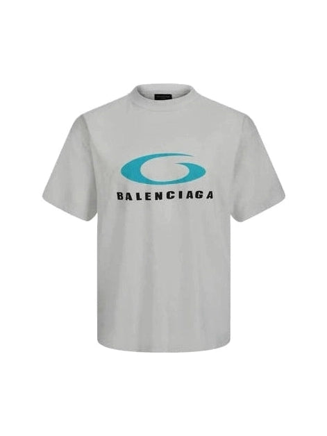 BALENCIAGA LOOP LOGO WHITE T SHIRT BALENCIAGA The Hype Company